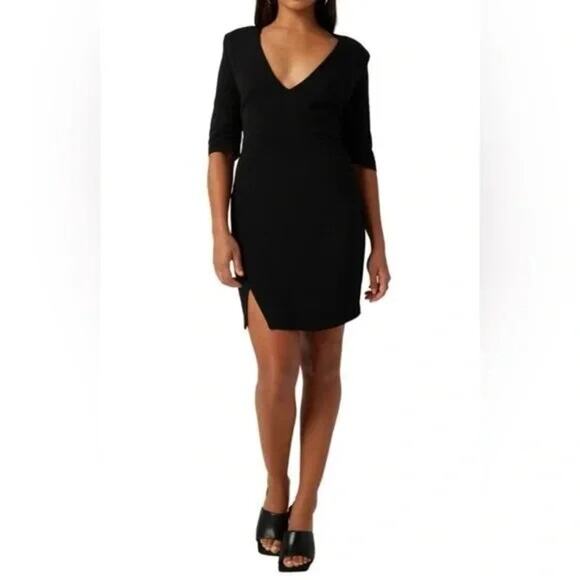 Lita by Ciara NWT Sculptural Mini Dress‎ in Black Size Medium MSRP $248 - Picture 1 of 6